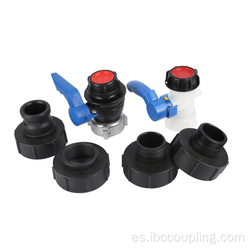 Adaptador de tanque IBC con grifo de 3/4 de pulgada DN50